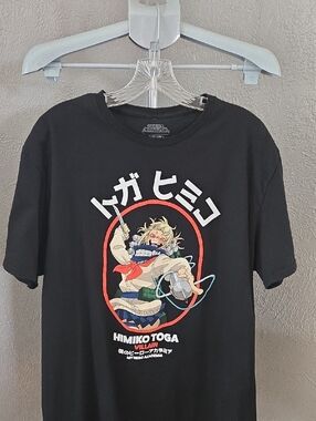 My Hero Academia Himiko Toga Black Graphic Tee - Anime Character Shirt